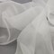 1 Yard Whisper White Silk Organza Fabric Lightweight Sheer Material for Bridal Gowns 44 Inch Width